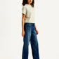 Women's Low Rise Loose Fit Blue Jeans