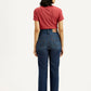 Women's Dark Indigo Ribcage Straight Fit High Rise Jeans - Back View