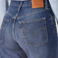 Women's Blue Ribcage Straight Fit High Rise Jeans - 20 View