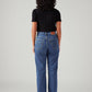 Women's Blue Ribcage Straight Fit High Rise Jeans - Back View
