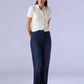Women's Dark Blue Ribacge Straight Fit High Rise Redloop Jeans - 094b043f-1c29-48ba-bcf4-20f18563bfd8 View
