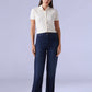 Women's Dark Blue Ribacge Straight Fit High Rise Redloop Jeans - 89eb4e57-11b5-4580-8c00-27fefea5a8ee View
