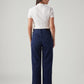 Women's Dark Blue Ribacge Straight Fit High Rise Redloop Jeans - Back View