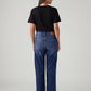 Women's Blue Ribcage Straight Fit High Rise Jeans - Back View