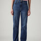 Women's Blue Ribcage Straight Fit High Rise Jeans - Front View
