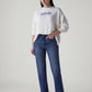 Women's Blue Ribcage Straight Fit High Rise Jeans - 20 View