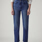 Women's Blue Ribcage Straight Fit High Rise Jeans - 20 View