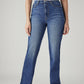 Women's Blue Ribcage Straight Fit High Rise Jeans - Front View