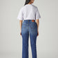 Women's Blue Ribcage Straight Fit High Rise Jeans - Back View