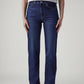 Women's Dark Blue Ribcage Straight Fit High Rise Jeans - Front View
