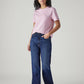 Women's Dark Blue Ribcage Straight Fit High Rise Jeans - Styleshot View