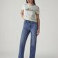 Women's Blue Ribcage Straight High Rise Jeans - Front View