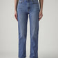 Women's Blue Ribcage Straight High Rise Jeans - Front View