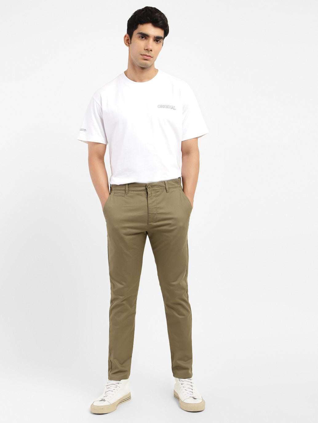 Men's Olive Slim Fit Trousers – Levis India Store