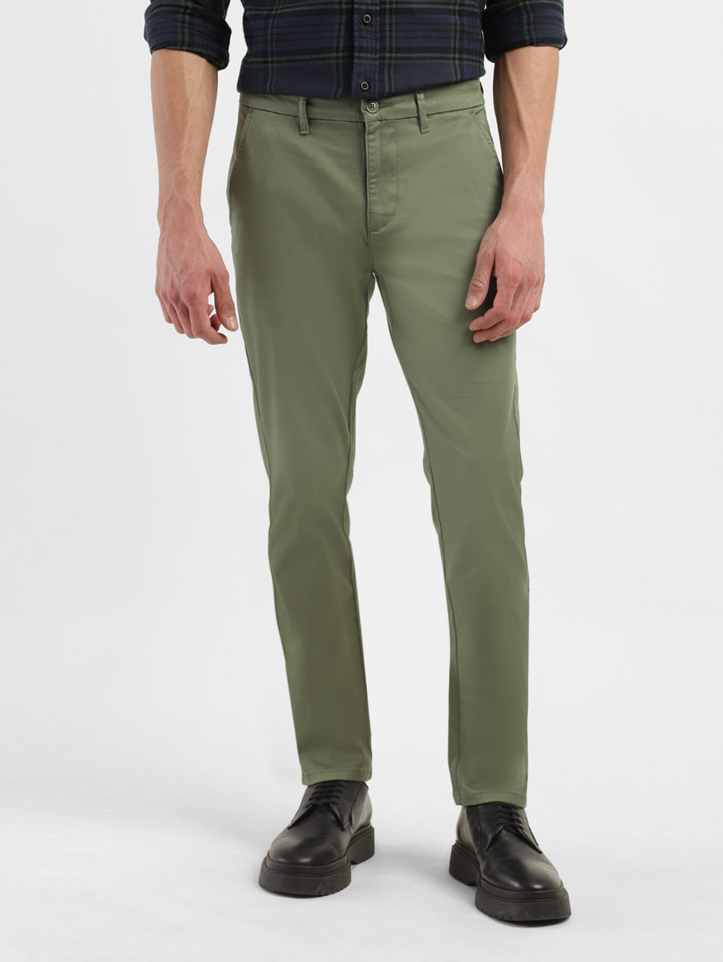 Men's Men's Olive Slim Fit Trousers
