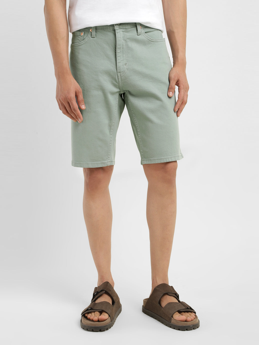 Men's Grey Regular Fit Shorts