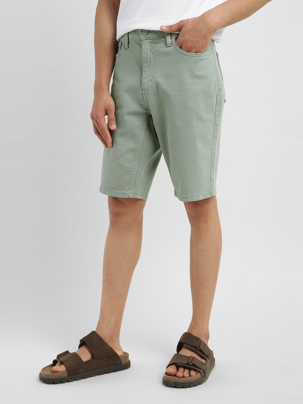 Men's Grey Regular Fit Shorts