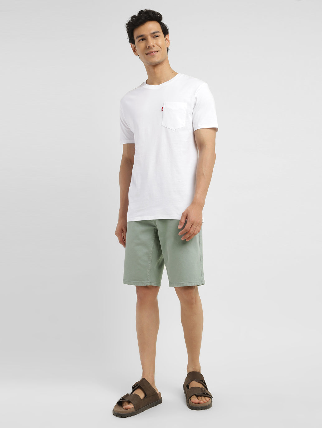 Men's Grey Regular Fit Shorts