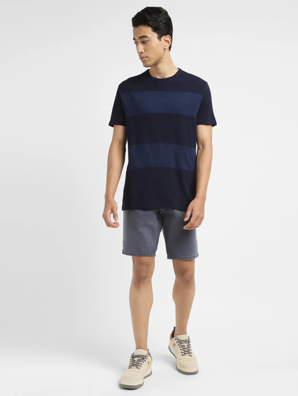Men's Blue Regular Fit Shorts