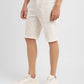 Men's White Regular Fit Shorts