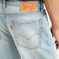 Men's Light Blue Tapered Shorts - Detail View