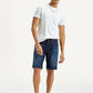 Men's 541 Mid Indigo Athletic Tapered Fit Mid Rise Shorts - Styleshot View