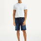 Men's 541 Mid Indigo Athletic Tapered Fit Mid Rise Shorts - Front View