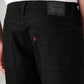 Men's 541 Black Athletic Tapered Fit Mid Rise Shorts - Detail View