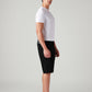 Men's 541 Black Athletic Tapered Fit Mid Rise Shorts - Side View