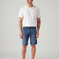Men's 541 Blue Athletic Tapered Fit Mid Rise Shorts - Front View