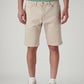 Men's 541 Beige Tapered Fit Mid Rise Shorts - Front View