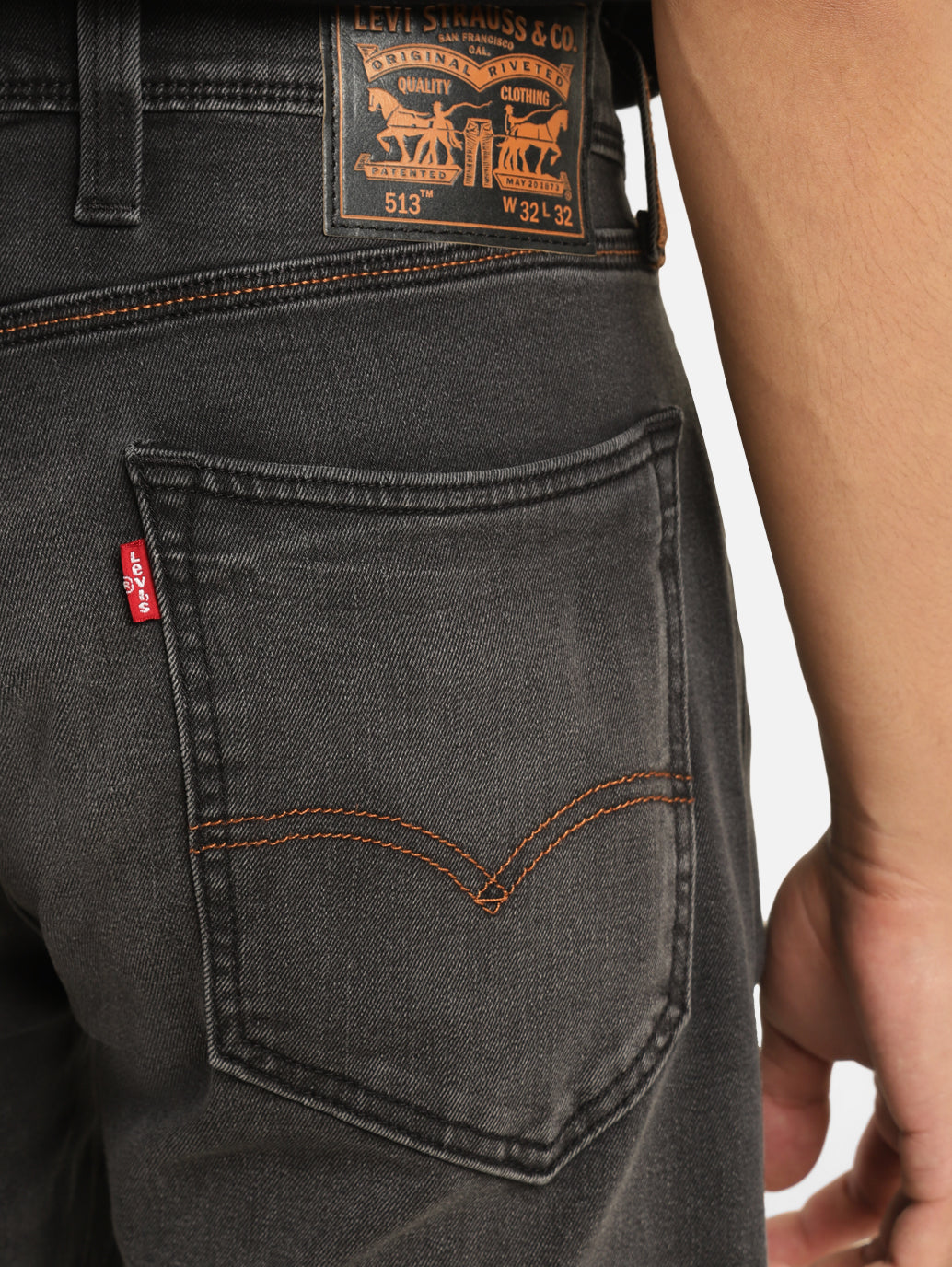 Men's 513 Grey Slim Straight Fit Mid Rise Jeans – Levis India Store