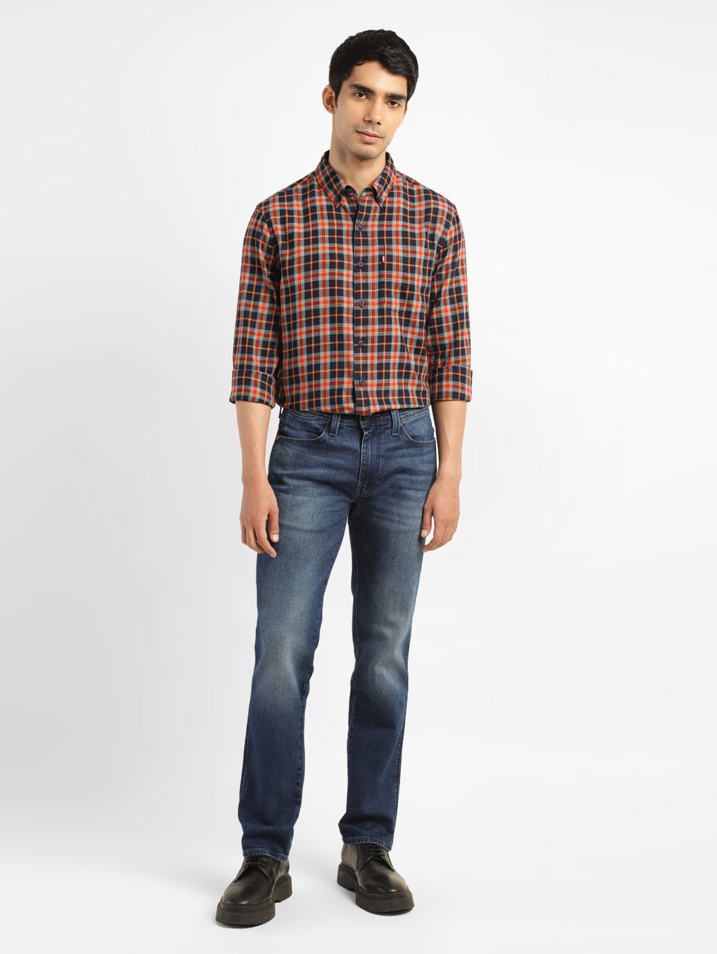 Men's 511 Blue Slim Fit Mid Rise Jeans