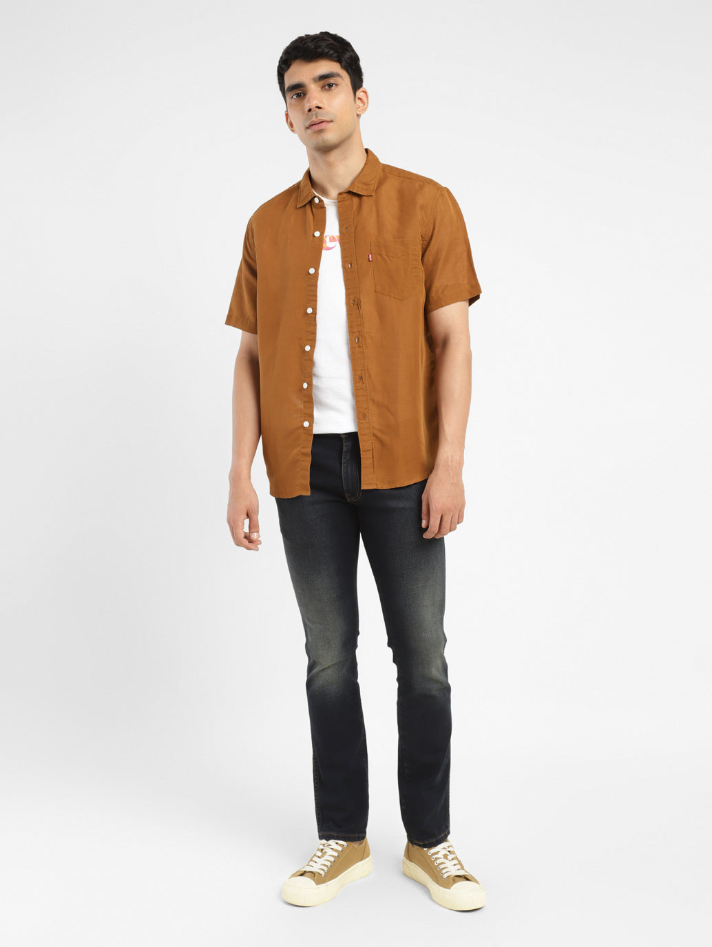 Men's 65504 Blue Skinny Fit Mid Rise Jeans