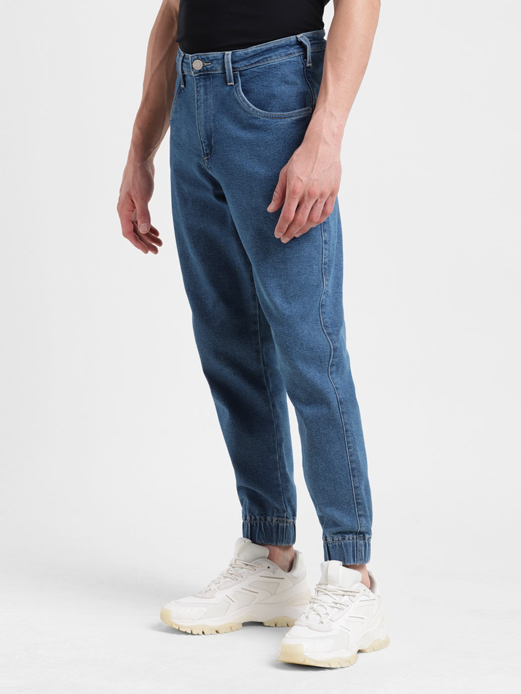 Men s Blue Regular Fit Joggers