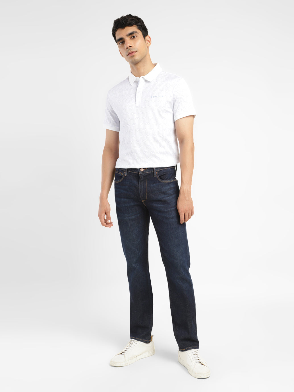 Men's Redloop 511 Blue Slim Fit Mid Rise Jeans