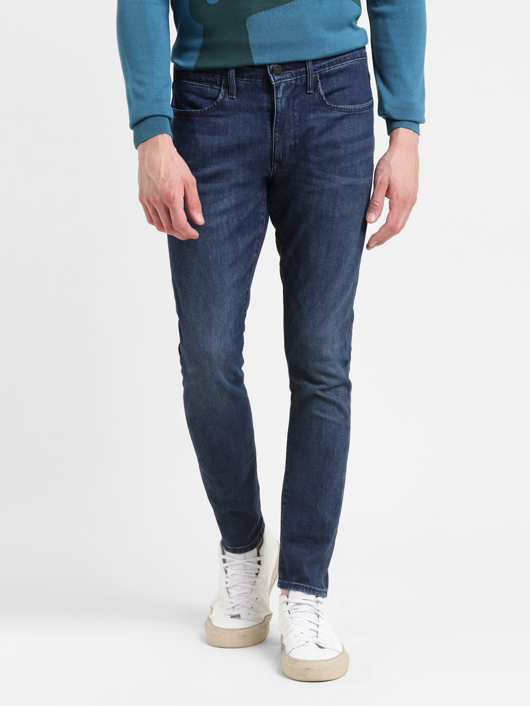 Men's Dark Indigo Skinny Taper Fit Jeans