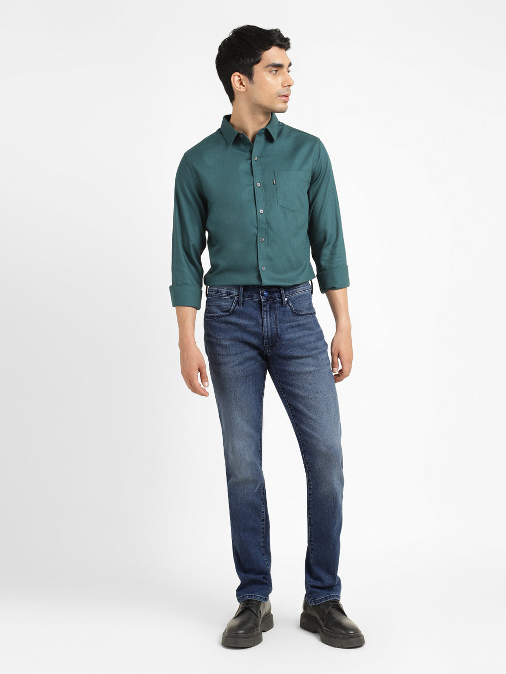 Men's Redloop 511 Blue Slim Fit Mid Rise Jeans