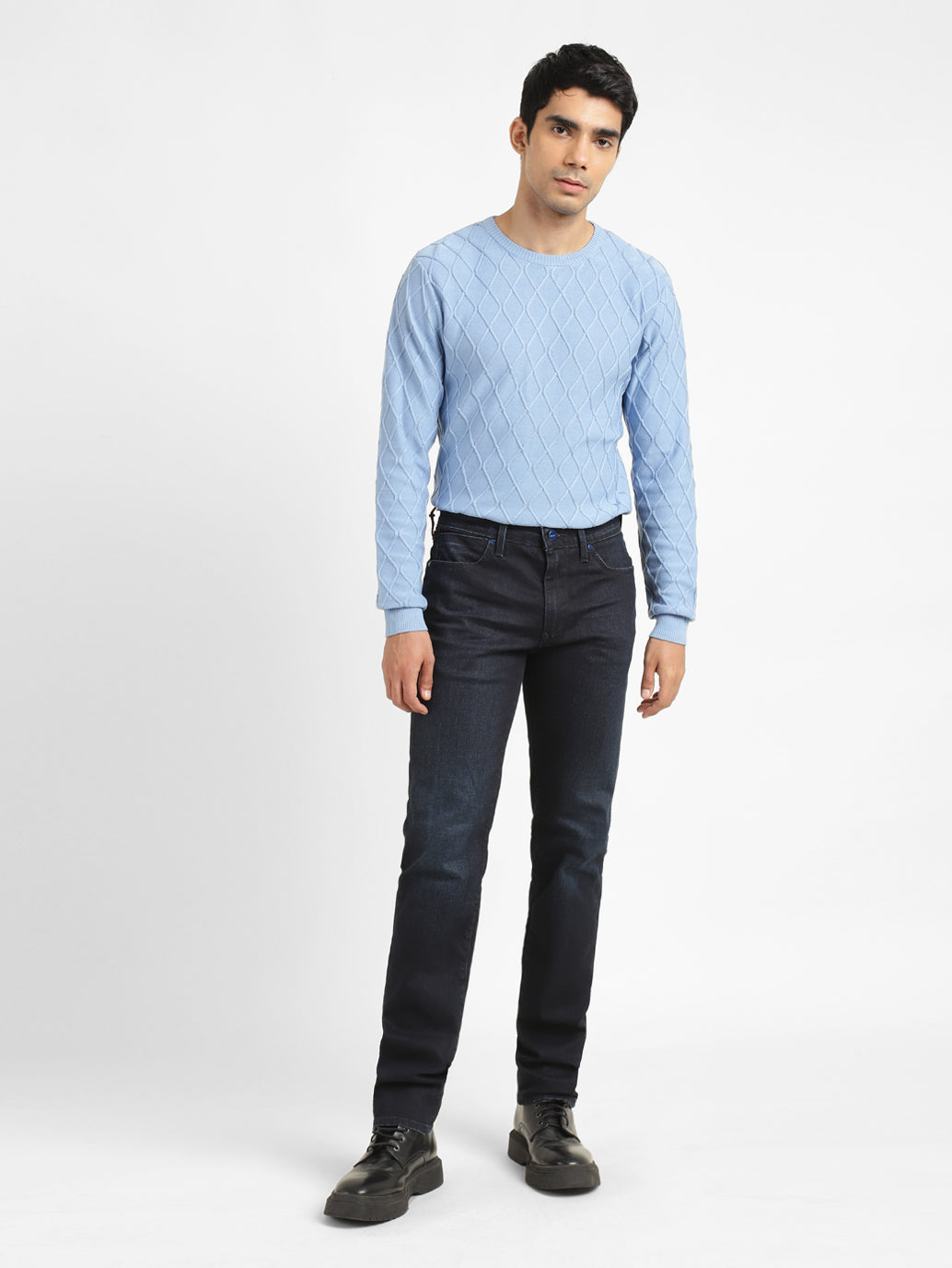Men's Redloop 511 Blue Slim Fit Mid Rise Jeans