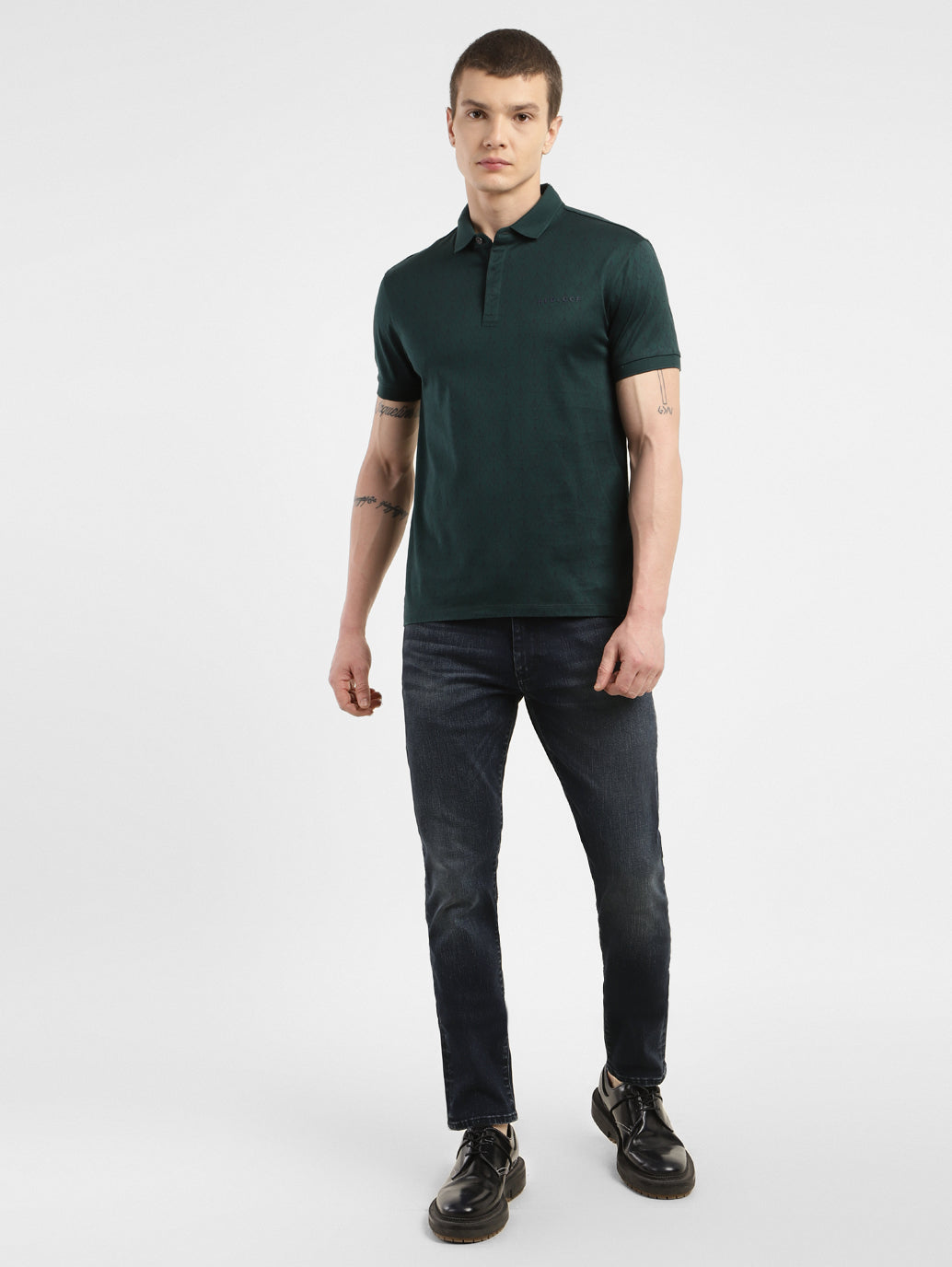 Men's Redloop 512 Blue Slim Tapered Fit Mid Rise Jeans