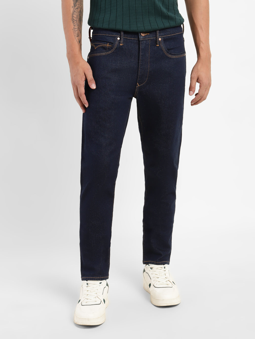 Men's Redloop 512 Blue Slim Tapered Fit Mid Rise Jeans