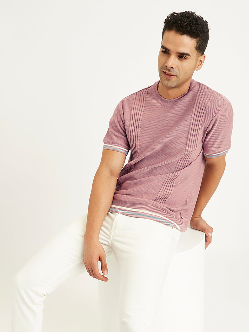 Men's Redloop Striped Slim Fit T-Shirt - 5561c415-a375-4661-97a5-b484deaf48b9 View