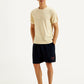 Men's Solid Slim Fit T-Shirt - Front View