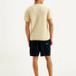 Men's Solid Slim Fit T-Shirt - Back View