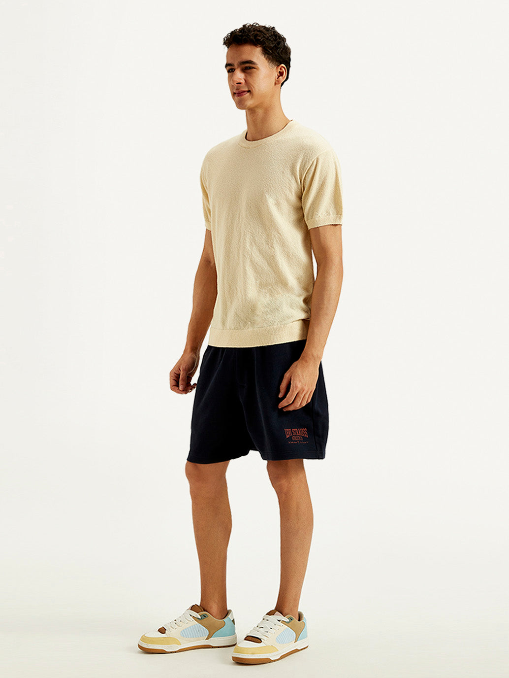 Men's Solid Slim Fit T-Shirt - Side View