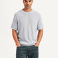 Men's Textured Lilac Slim Fit T-shirt - Styleshot View
