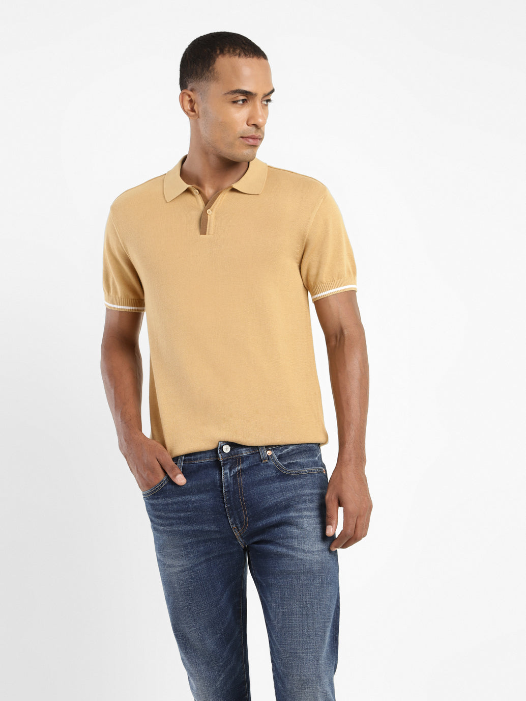 Men's Solid Polo T-shirt