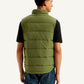 Men's Quilted Olive High Neck Puffer Jacket