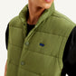 Men's Quilted Olive High Neck Puffer Jacket