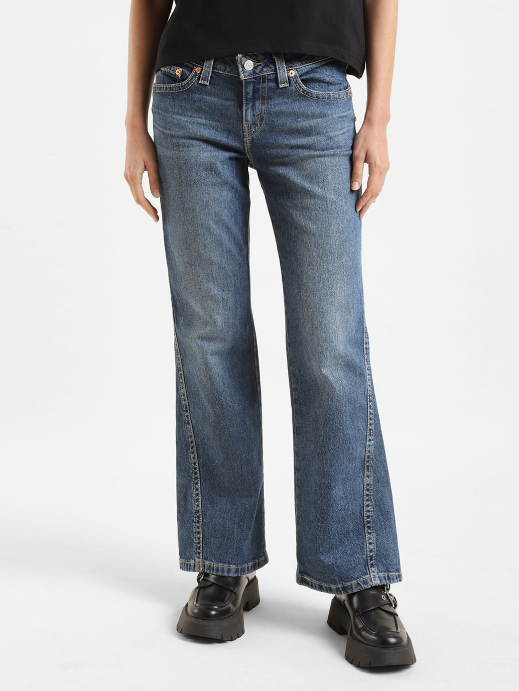 Levi's 55 relaxed 2025 bootcut womens jeans